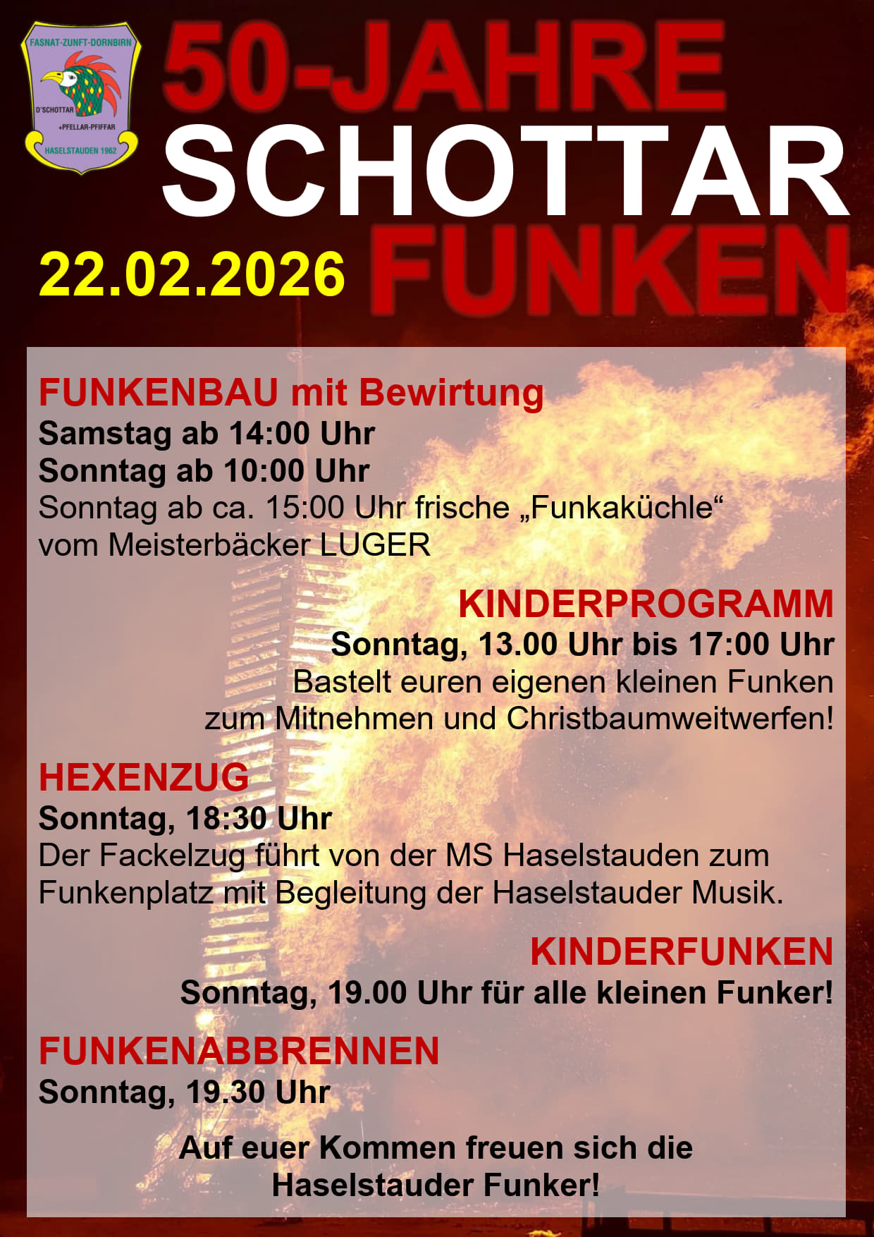 50 Jahre Funken Dornbirn Haselstauden