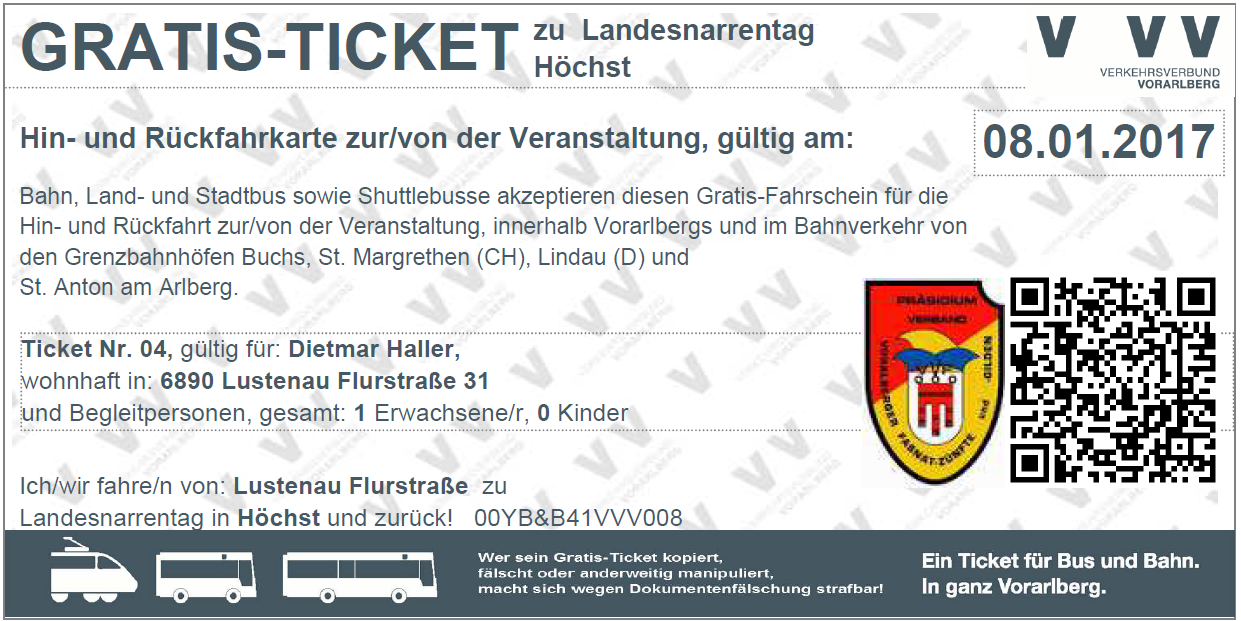 Mit Bus & Bahn gratis zum 35. Landesnarrentag